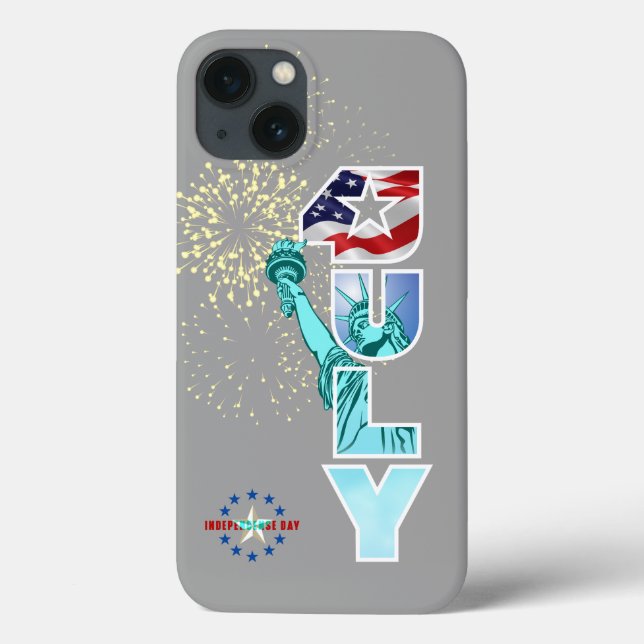 Funda De Case-Mate Para iPhone Día de la Independencia | (Reverso)