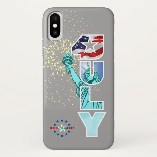Funda De Case-Mate Para iPhone Día de la Independencia | (Reverso)