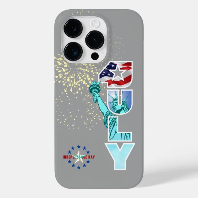 Funda De Case-Mate Para iPhone Día de la Independencia (Reverso )