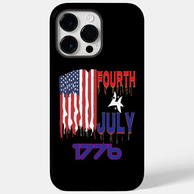 Funda De Case-Mate Para iPhone Día de la Independencia 1776 (Reverso )