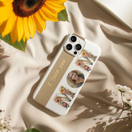 Funda Para iPhone 11 Pro Día de la Madre de flores MOM personalizado