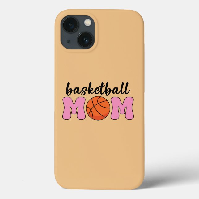 Funda De Case-Mate Para iPhone Día de la Madre de mamá de baloncesto (Reverso)