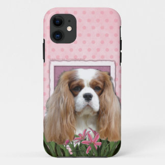 Funda Para iPhone 11 Día de la Madre - tulipanes rosados - caballeros -