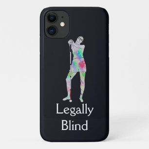 Funda Para iPhone 11 Día de la seguridad de la caña blanca, chica ciego