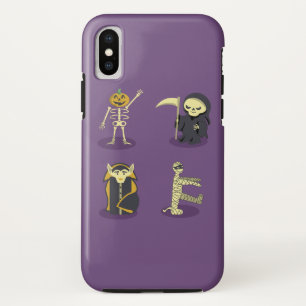 Funda Para iPhone X Día de las Brujas Esqueleto Drácula Momia Segador
