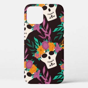 Funda Para iPhone 12 Dia de Los Muertos, Halloween tradicional Mexicano