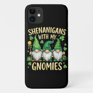 Funda Para iPhone 11 Día de San Patricio Gnomo de la Suerte Trébol