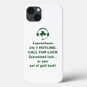 Funda Para iPhone 13 Día de San Patricio, gracioso texto Leprechaun Hot