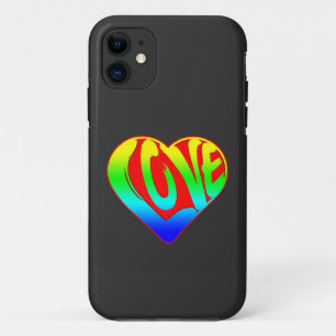 Funda Para iPhone 11 Día de San Valentín del Corazón Colorido Amor