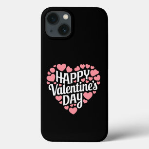 Funda Para iPhone 13 Día de San Valentín Divertido Feliz Corazón Amor 