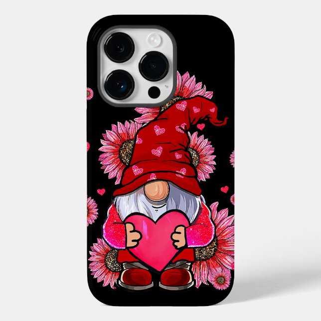 Funda De Case-Mate Para iPhone Día de San Valentín Gnome Lovers (Reverso )