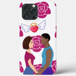 Funda Para iPhone 13 Pro Max Día de San Valentín negro para caso de iPhone / iP