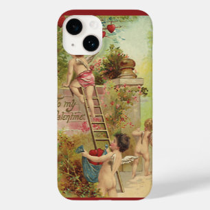 Funda Para iPhone 14 De Case-Mate Día de San Valentín Vintage, Adorables Querubines