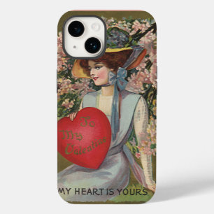 title_seo2 Día de San Valentín vintage, dama elegante con cor