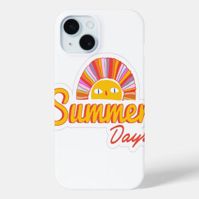 Funda De Case-Mate Para iPhone Día de verano  (Reverso )