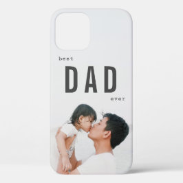 Funda Para iPhone 12 Día del mejor papá Minimalista foto padre