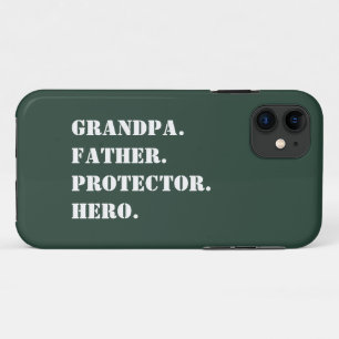 Funda Para iPhone 11 Día del Padre Padre Abuelo Protector Hero Textos D