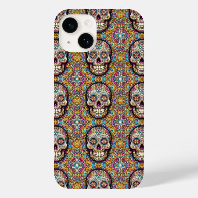 Funda De Case-Mate Para iPhone Día del Patrón Muerto (Reverso )
