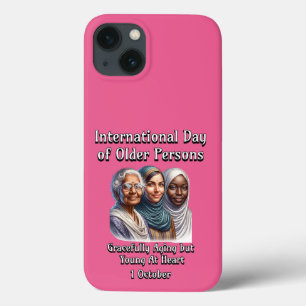 Funda Para iPhone 13 Día Internacional de las Personas de Edad. 1 de oc
