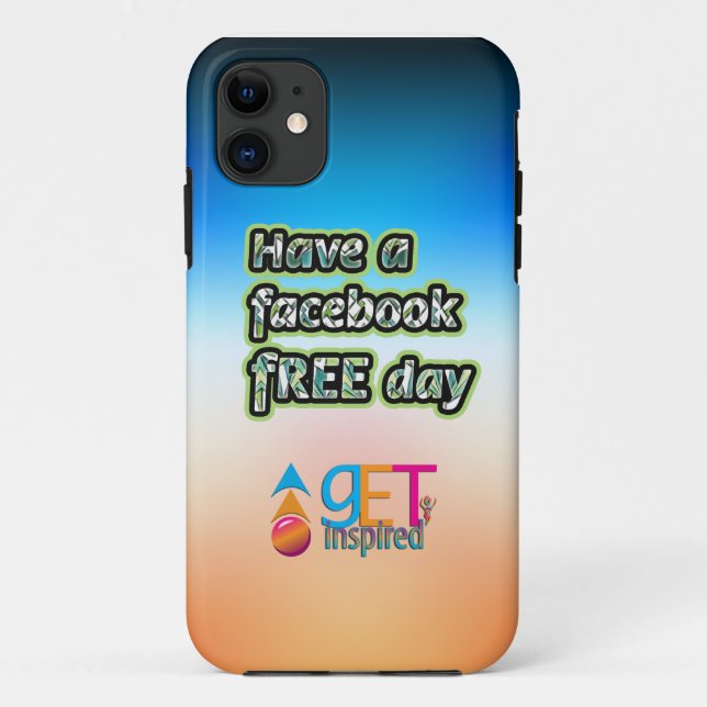 Funda De Case-Mate Para iPhone Día libre de Facebook (Reverso)
