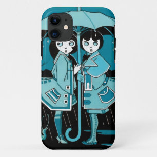 Funda Para iPhone 11 Día lluvioso en azul