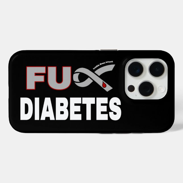 Funda De Case-Mate Para iPhone Diabetes FU (Reverso  (Horizontal))