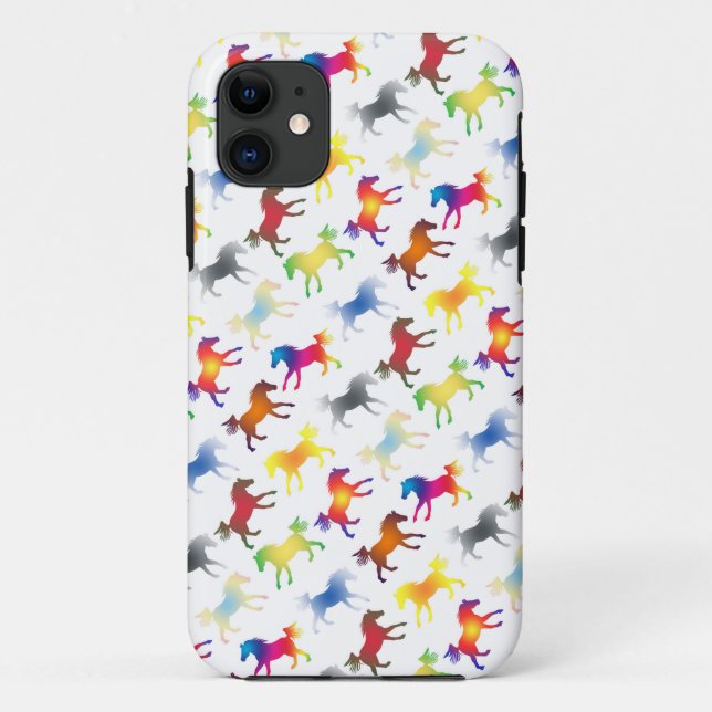 Funda De Case-Mate Para iPhone Diagonal de los ponentes arcoiris (Reverso)