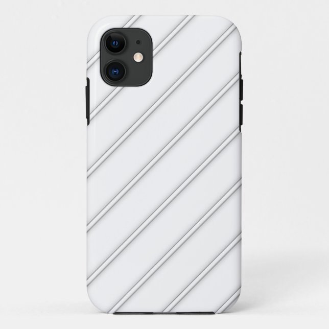 Funda De Case-Mate Para iPhone Diagonal sombreada blanca 2 (Reverso)