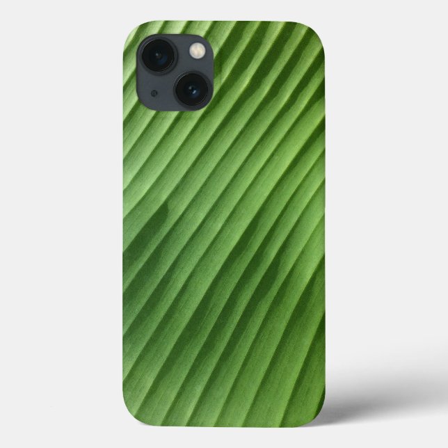 Funda De Case-Mate Para iPhone Diagonal verde hoja (Reverso)