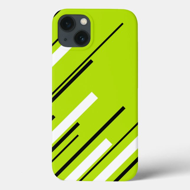 Funda De Case-Mate Para iPhone Diagonals - Lime Green (Reverso)