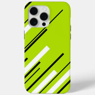 Funda Para iPhone 15 Pro Max Diagonals - Lime Green