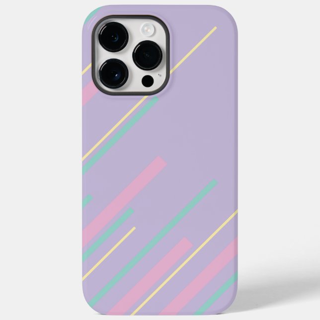 Funda De Case-Mate Para iPhone Diagonarios - Rosa Pastel, Amarillo, Púrpura y Ver (Reverso )