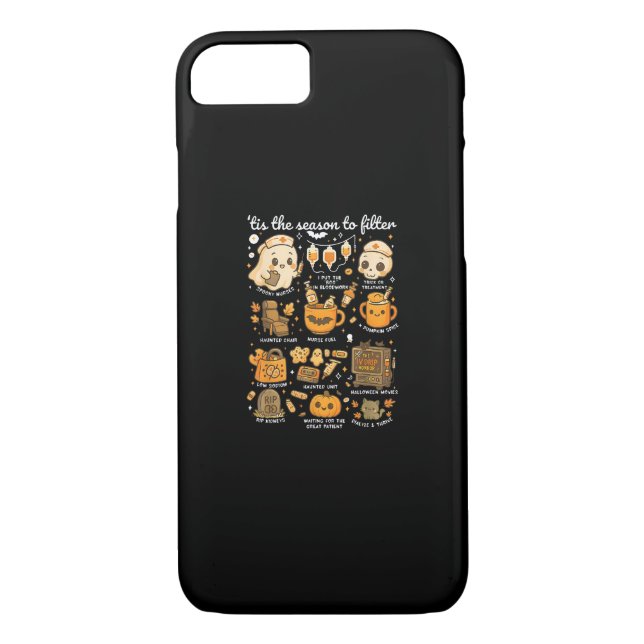 Funda De Case-Mate Para iPhone Dialysis Nurse Tis The Season To Halloween (Reverso)
