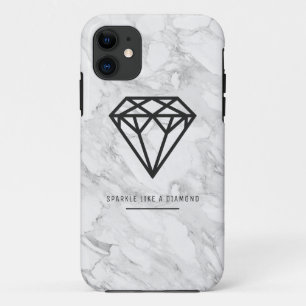 Funda Para iPhone 11 Diamante con Mármol