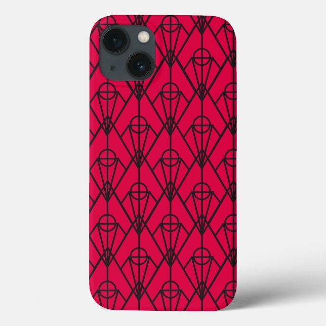 Funda De Case-Mate Para iPhone Diamantes Art Deco (Reverso)