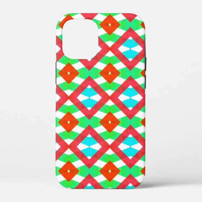 Funda De Case-Mate Para iPhone Diamantes azul, verde rojo primavera/Semana Santa (Reverso )