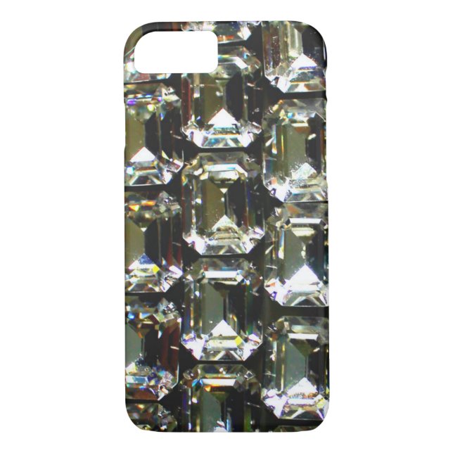 Funda De Case-Mate Para iPhone Diamantes, elegantes piedras preciosas (Reverso)