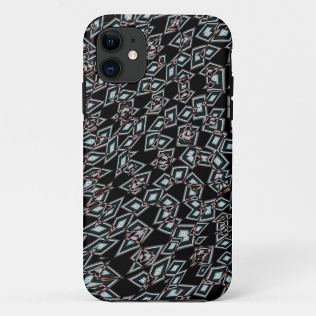 Funda De Case-Mate Para iPhone Diamantes interfacéticos (Reverso)