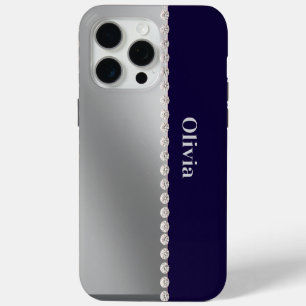 Funda Para iPhone 15 Pro Max Diamantes minimalistas modernos y elegantes