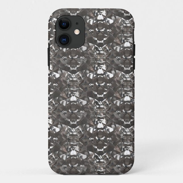 Funda De Case-Mate Para iPhone Diamantes negros (Reverso)