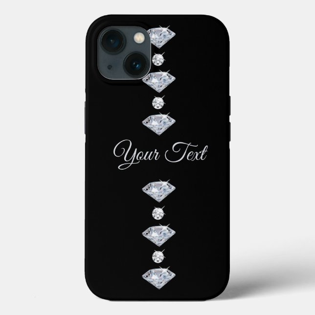 Funda De Case-Mate Para iPhone Diamantes personalizados (Reverso )