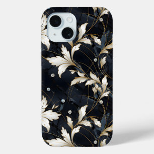 Funda Para iPhone 15 Diamantes y flores