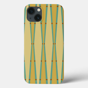 Funda Para iPhone 13 Diamantes y triángulos retro