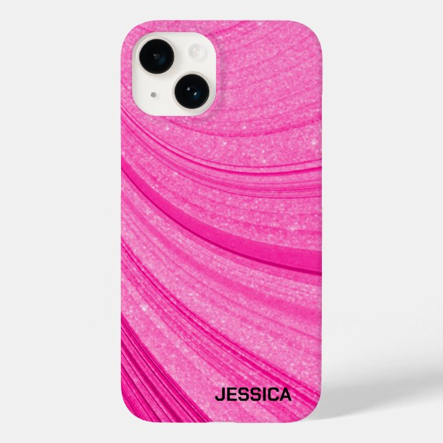 Funda De Case-Mate Para iPhone Diamantina rosada (Reverso )