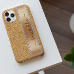 Funda Para iPhone 13 Pro Max Diamond Bling Purpurina caligrafía Nombre Cobre<br><div class="desc">Cualquier purpurina o diamantes en diseño son fotos y simulados. Este diseño puede ser personalizado en el área proporcionada cambiando la foto y/o el texto. O puede personalizarse haciendo clic en Personalizar esta plantilla y, a continuación, eligiendo la opción de hacer clic en el personalizar y eliminando o cambiando el...</div>