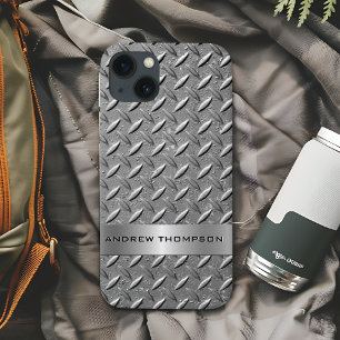 Funda Para iPhone 13 Diamond Cut Metal Plate