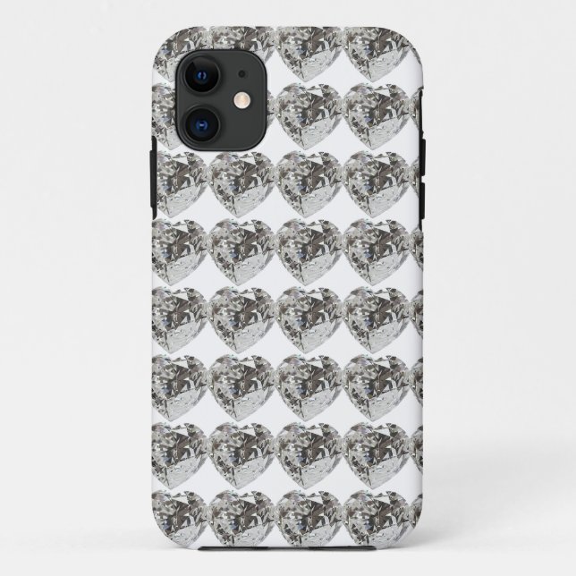 Funda De Case-Mate Para iPhone Diamond Heart (Reverso)