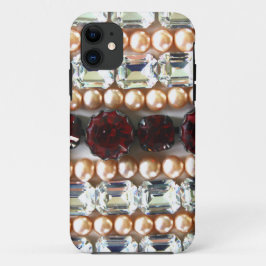 Funda Para iPhone 11 Diamonds rubies perlas