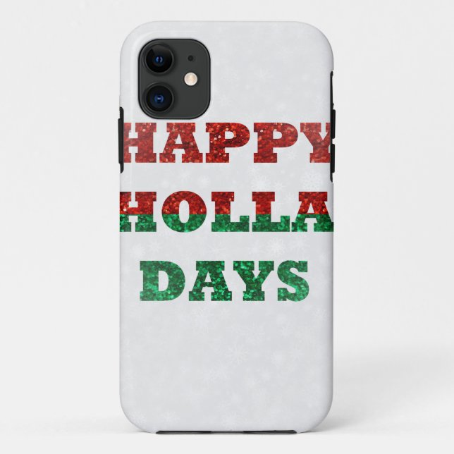 Funda De Case-Mate Para iPhone días felices del día de las nevadas (Reverso)