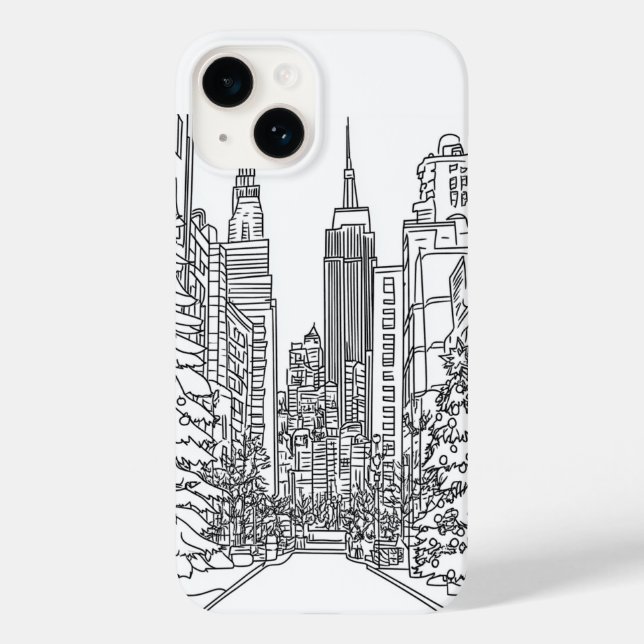 Funda De Case-Mate Para iPhone Dibujo (Reverso )